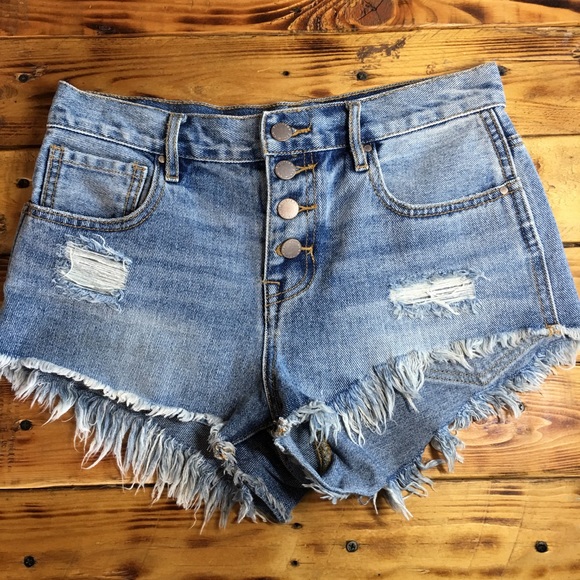 Bullhead Pants - Bullhead | Button Fly Distressed Cut Off Shorts